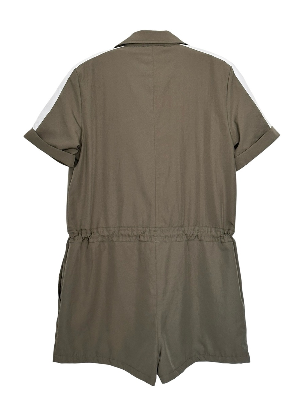 PUMA Classic Woven Utility Jumpsuit Deep Lichen Olive Green Women’s Size Medium - Picture 4 of 9
